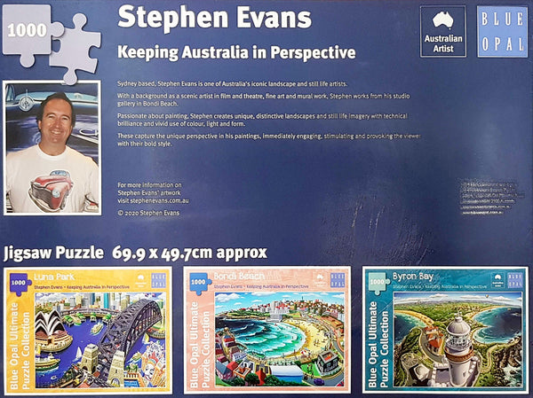 Blue Opal - Stephen Evans - Byron Bay Jigsaw Puzzle (1000 pieces)