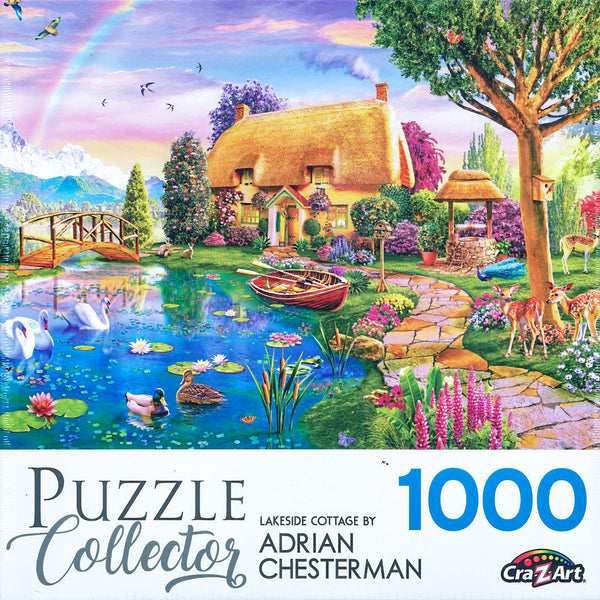 Puzzle Collector - Lakeside Cottage 1000 Piece Jigsaw Puzzle by Adrian Chesterman