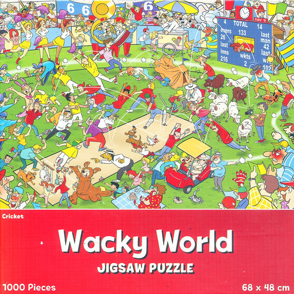Wacky World - Cricket 1000 Piece Jigsaw Puzzle