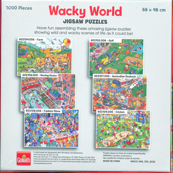 Wacky World - Cricket 1000 Piece Jigsaw Puzzle