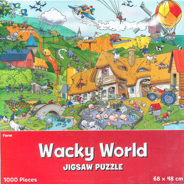 Wacky World - Farm 1000 Piece Jigsaw Puzzle