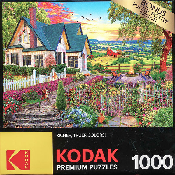 Kodak Premium Puzzles - Hill Top View by David Maclean Jigsaw Puzzle (1000 pieces)