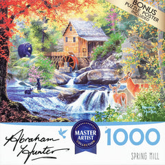Cra-Z-Art - Master Artist Collection - Abraham Hunter - Spring Mill Jigsaw Puzzle (1000 Pieces)