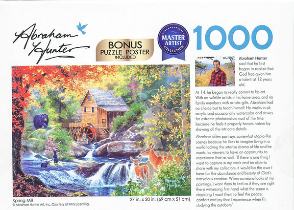 Cra-Z-Art - Master Artist Collection - Abraham Hunter - Spring Mill Jigsaw Puzzle (1000 Pieces)