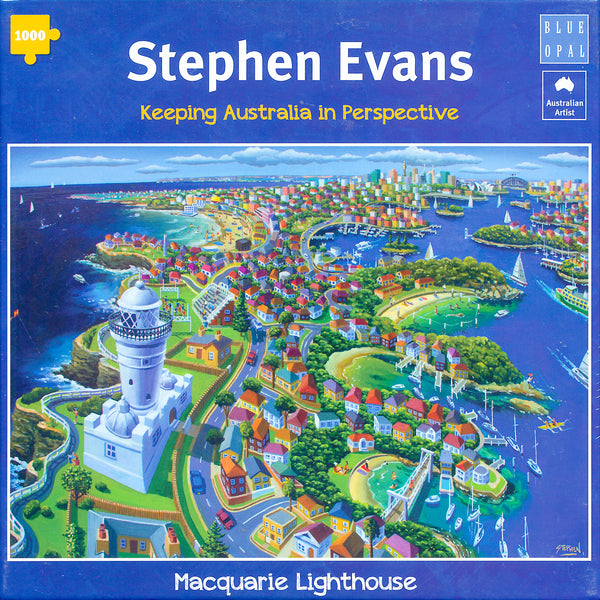 Blue Opal - Macquarie Lighthouse by Stephen Evans Jigsaw Puzzle (1000 Pieces)