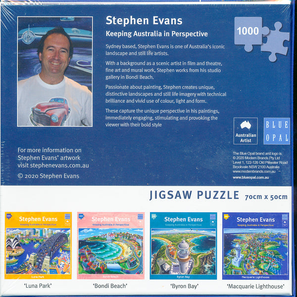 Blue Opal - Macquarie Lighthouse by Stephen Evans Jigsaw Puzzle (1000 Pieces)