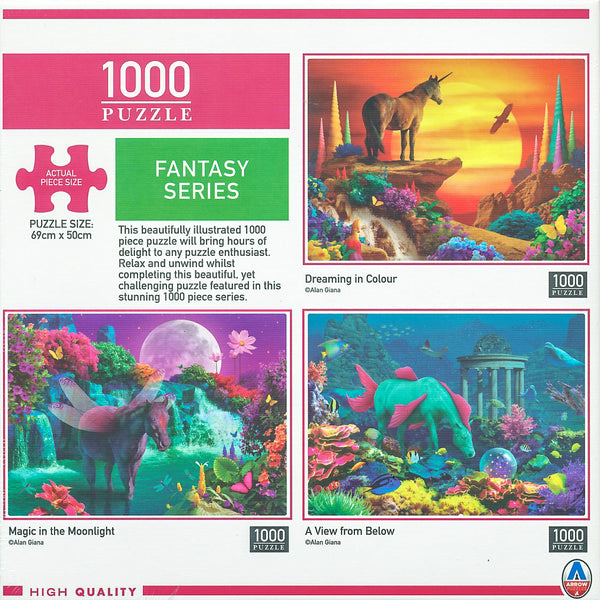 Arrow Puzzles - Fantasy Series - Dreaming in Colour by Alan Giana Jigsawy Puzzle (1000 Pieces)