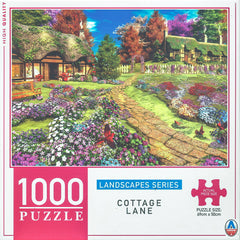 Arrow Puzzles - Landscape Series - Cottage Lane by Caplyn Dor Jigsaw Puzzle (1000 Pieces)