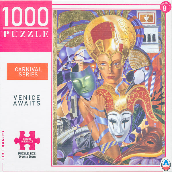 Arrow Puzzles - Carnival Series - Venice Awaits by Graeme Stevenson Jigsaw Puzzle (1000 Pieces)
