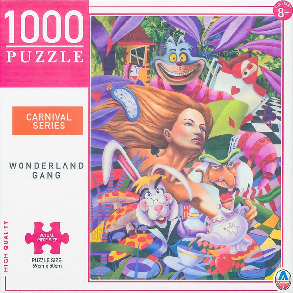 Arrow Puzzles - Carnival Series - Wonderland Gang by Graeme Stevenson Jigsaw Puzzle (1000 Pieces)