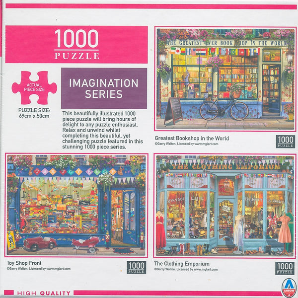 Arrow Puzzles - Imagination Series - The Clothing Emporium by Garry Walton Jigsaw Puzzle (1000 Pieces)