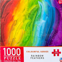 Arrow Puzzles - Colourful Series - Rainbow Feathers by Eduard Jigsaw Puzzle (1000 Pieces)