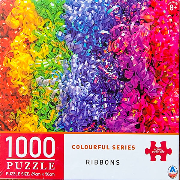 Arrow Puzzles - Colourful Series - Ribbons by Lars Stewart Jigsaw Puzzle (1000 Pieces)
