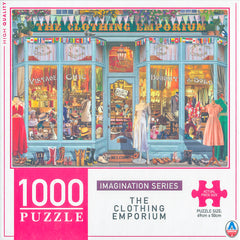 Arrow Puzzles - Imagination Series - The Clothing Emporium by Garry Walton Jigsaw Puzzle (1000 Pieces)