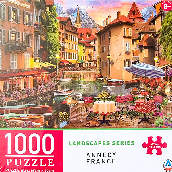 Arrow Puzzles - Landscape Series - Annecy France by David Maclean Jigsaw Puzzle (1000 Pieces)