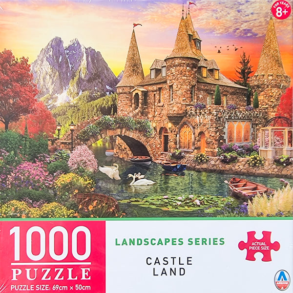 Arrow Puzzles - Landscape Series - Castle Land by David Maclean Jigsaw Puzzle (1000 Pieces)