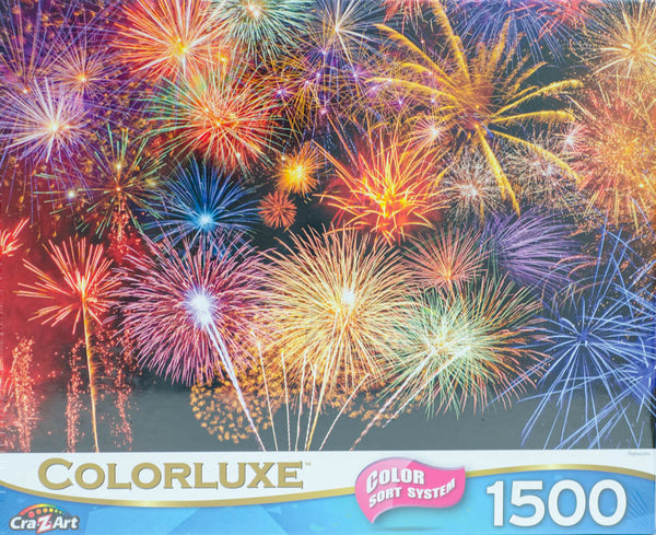 Colorluxe - Fireworks 1500 Piece Jigsaw Puzzle