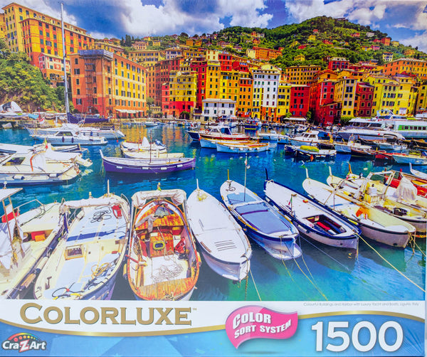 Colorluxe - Colourful Liguria, Italy 1500 Piece Jigsaw Puzzle