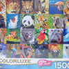 Colorluxe - Endangered Animals Collage 1500 Piece Jigsaw Puzzle