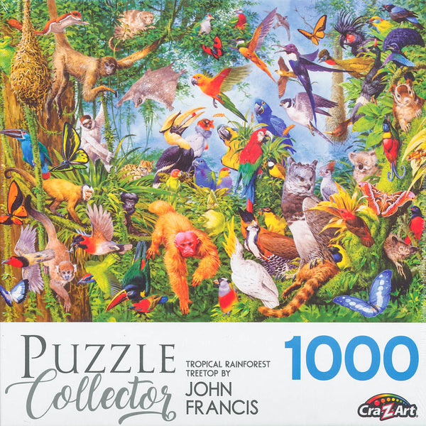 Puzzle Collector - Tropical Rainforest Treetop 1000 Piece Jigsaw Puzzle by John Francis