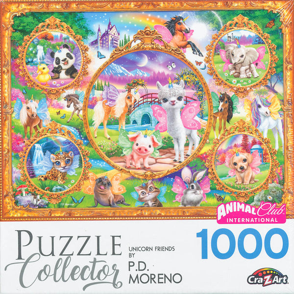 Puzzle Collector - Unicorn Friends 1000 Piece Jigsaw Puzzle by P.D. Moreno