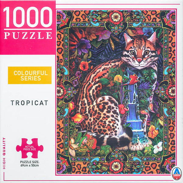 Arrow Puzzles - Colourful Series - Tropicat - 1000 Pieces