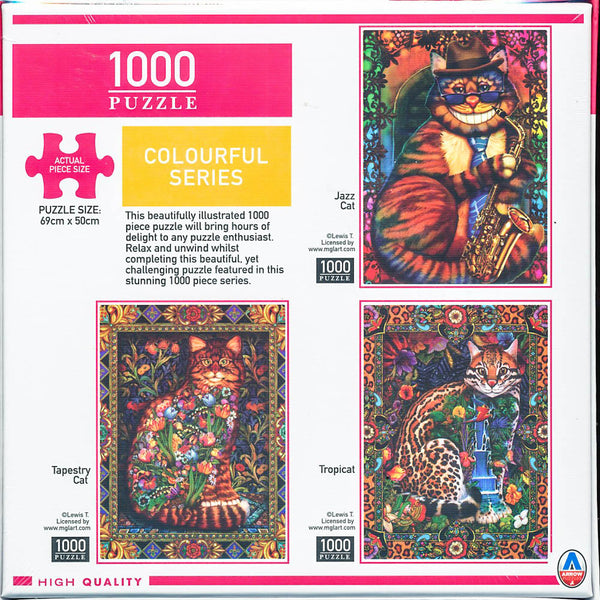 Arrow Puzzles - Colourful Series - Jazz Cat - 1000 Pieces