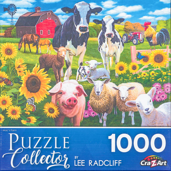 Puzzle Collector - Mac's Farm 1000 Piece Jigsaw Puzzle by Lee Radcliff