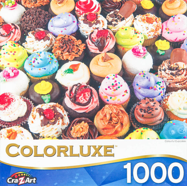 Colorluxe - Colourful Cupcakes 1000 Piece Jigsaw Puzzle