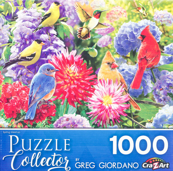 Puzzle Collector - Spring Meetup 1000 Piece Jigsaw Puzzle by Greg Giordano
