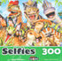 Selfies - Happy Dino Friend 300 Piece Jigsaw Puzzle by Howard Robinson