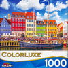 Colorluxe - Nyhavn Canal, Copenhagen Denmark 1000 Piece Jigsaw Puzzle