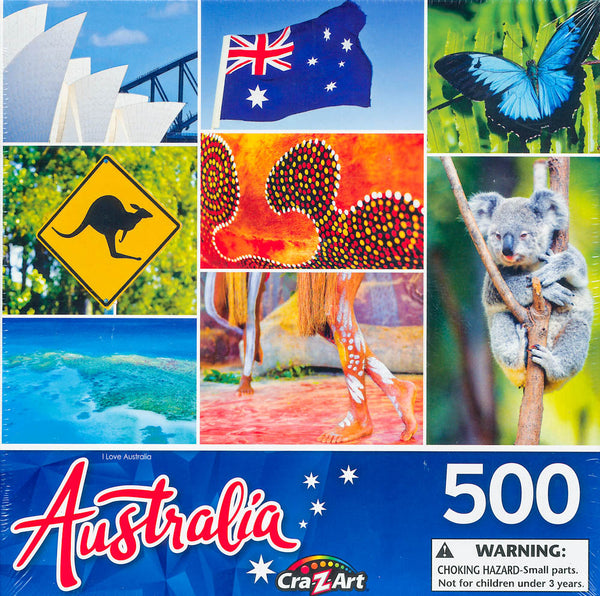 Australia - I Love Australia 500 Piece Jigsaw Puzzle