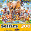Selfies - Happy Jungle Babies 300 Piece Jigsaw Puzzle by Howard Robinson
