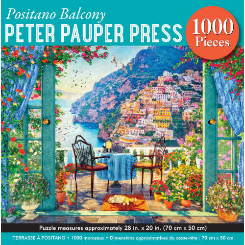 Peter Pauper Press - Positano Balcony Jigsaw Puzzle (1000 Pieces)